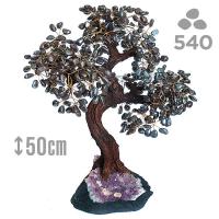 Árbol Hematite (540 piedras) y base drusa Amatista.