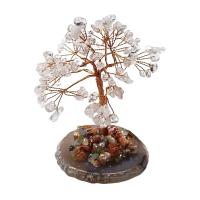 Árbol Cristal de Roca (110 piedras) y base de Ágata