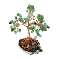 Árbol Cuarzo Verde (110 piedras) y base de Ágata