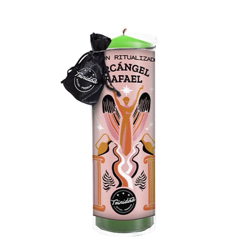 Velón Ritualizado "Arcángel Rafael" (Trinidad)