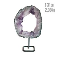 Aro de Amatista con soporte de forja 2,08 kg