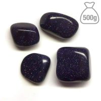 Aventurina Dorada Azul Rodado Mediano. Bolsa 500g