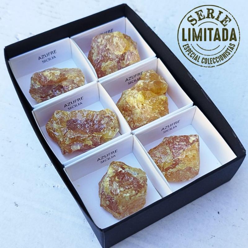 Natural Sulphur (Sicily, Italy). Set 6 Un.