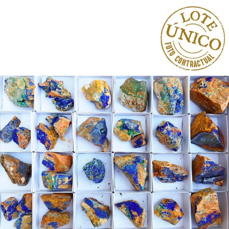 Azurita (Murcia, España). Lote 24 Un.
