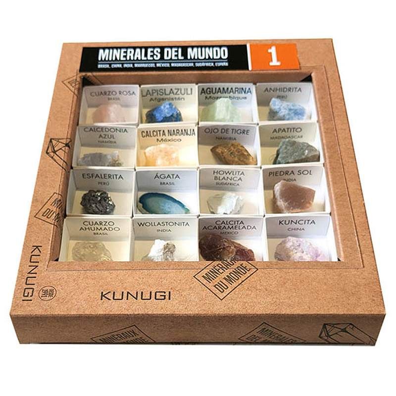 CAJA DE MINERALES DEL MUNDO Nº 1. KUNUGI