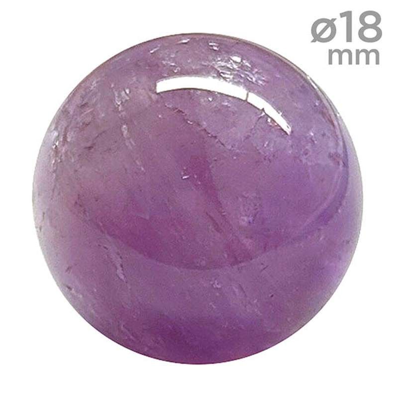 Amethyste Boule 18mm. Set 10 uni.