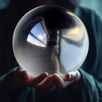 Bola Cristal Sintético 200mm