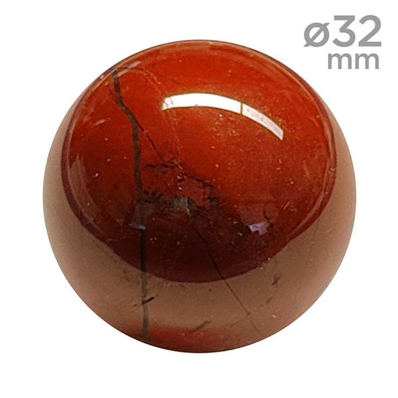 Boule de Jaspe Rouge 32mm