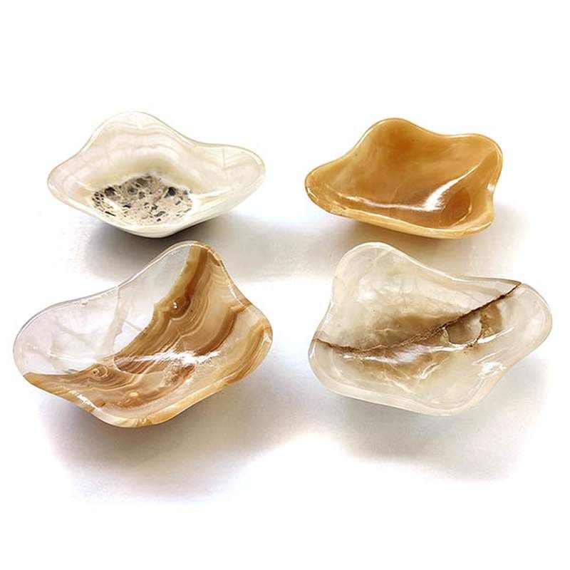 Polished Amber Onyx bowl (8-10cm). Price/Unit