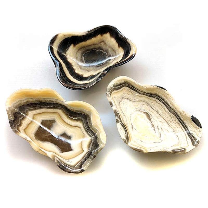 Bol de Onix Cebra pulido (12-14cm). Precio/Unidad
