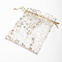 Bolsa estrellas-luna dorada 10x12. Pack 50 unidades