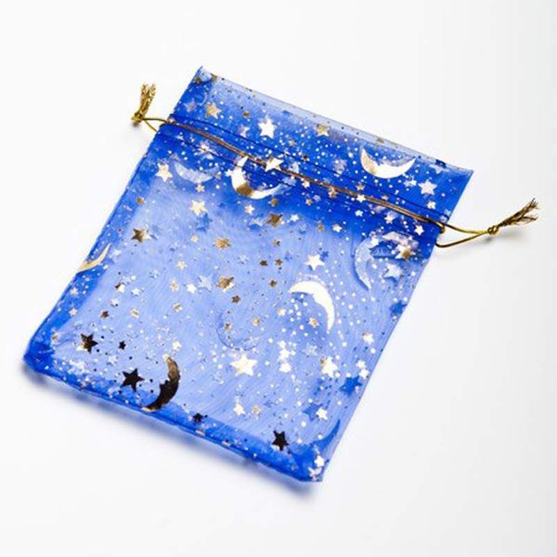 Bolsa sol/luna azul 9,5x14cm. Pack 50u.