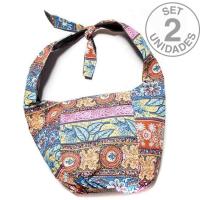 Bolso Tela Estampado. Set 2un