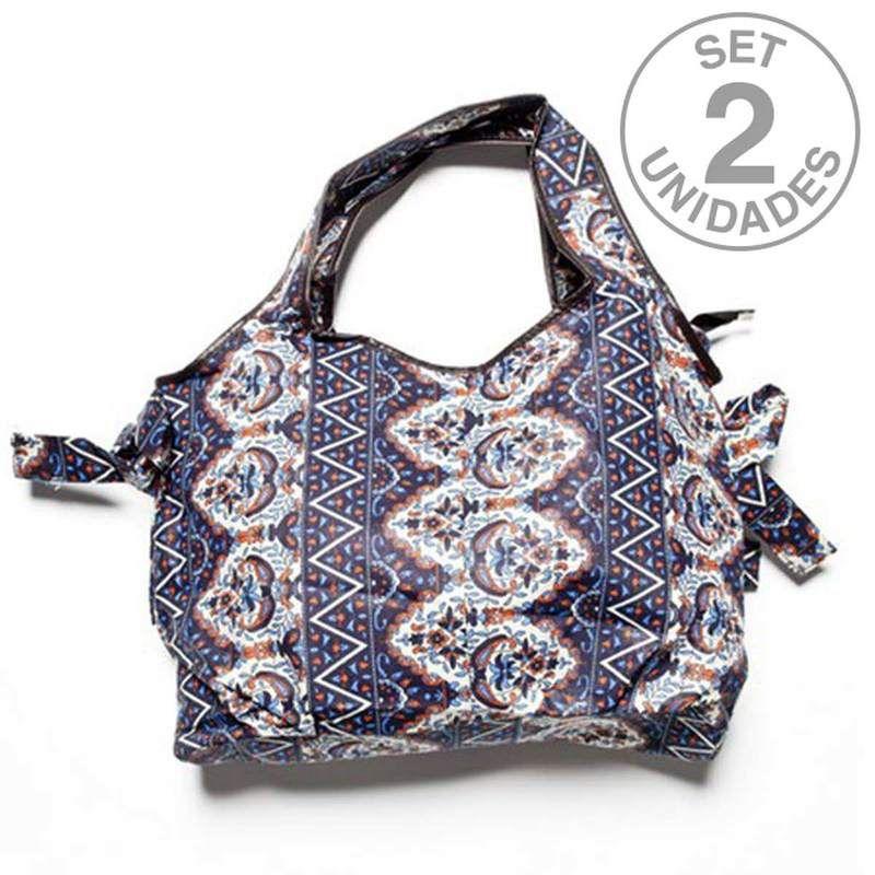 Sac Tissu Imprimé. Set 2un