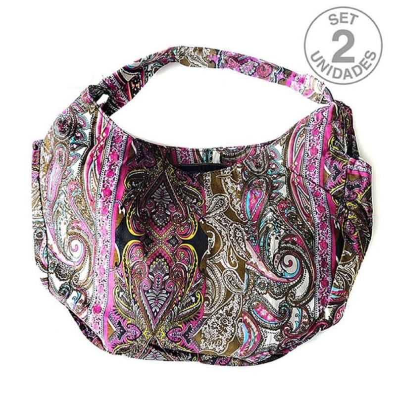 Bolso Tela Estampada. Set 2un