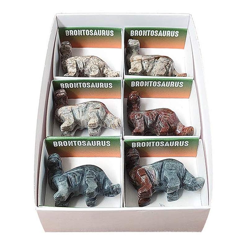 Brontosaurus de Esteatita (set 6u.)