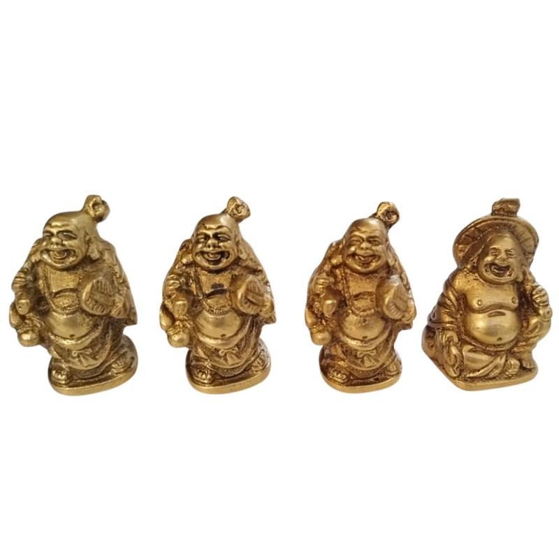 Buda Mini Bronce. Set 4 uni.