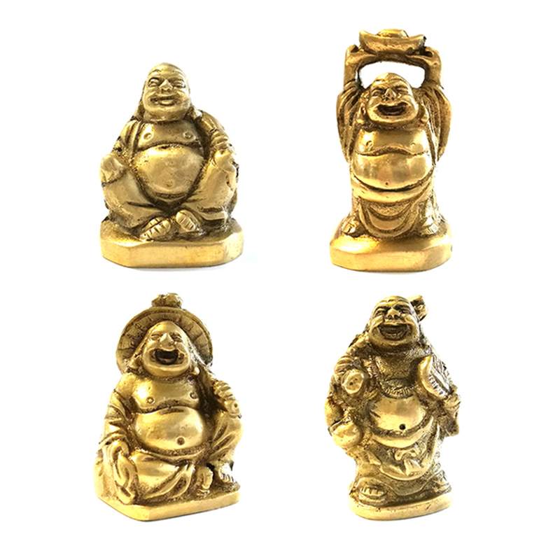 Bronze Small Buddha. Set 4 uni.