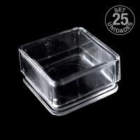 Caja plástico de 18x8mm. Set 25uni.