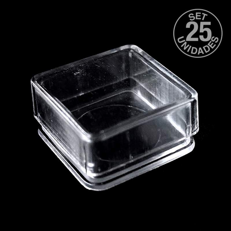 Plastic box 18x8mm. Set 25 units