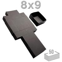 Caja Cartón Negra 8x9cm. (Pack 50 u.)