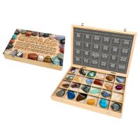 Caja Madera Coleccion 24 GEMAS SEMIPRECIOSAS