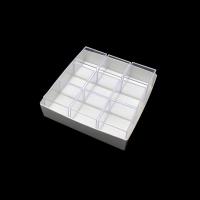 Caja Plástico 40x40x39mm. Set 9un