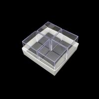 Caja Plástico 60x60x61mm. Set 4un. Base Negra