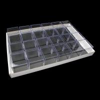 Caja Plástico 60x60x61mm. Set 24 un. Base Negra