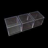 Caja Plástico 85X85X75mm. Set 3un. Base negra