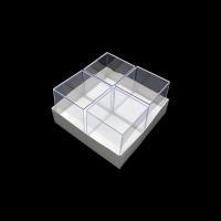 Caja Plástico 60x60x61mm. Set 4un