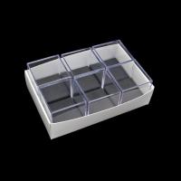 Caja Plástico 40x40x39mm. Set 6un. Base negra