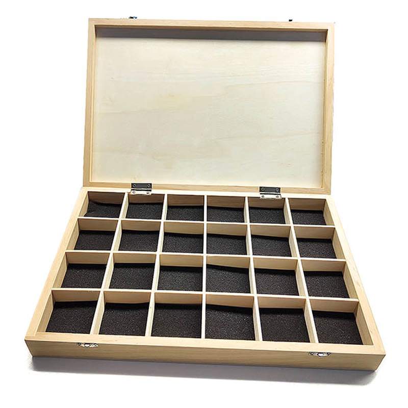Caja Madera Expositor (40,5x 28,3x5cm./24depts)