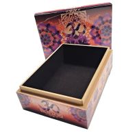 Caja de Madera con símbolo Namaste y Flor de Loto