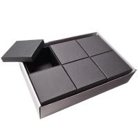 Set Cartón con 6 Cajas negras