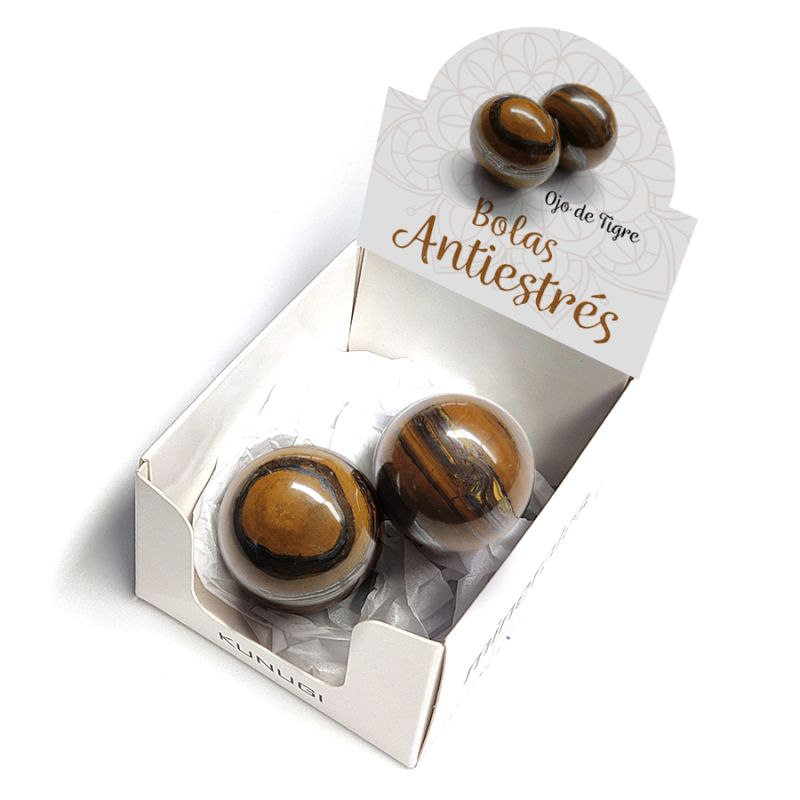 Tiger Eye Anti-Stress Balls Box.