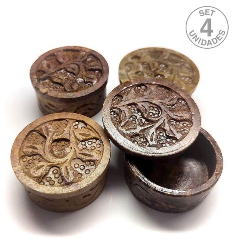 Cajitas Esteatita (Set 4 Un.)