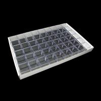 Caja Plástico 40x40x39mm. Set 54Un.Base negra