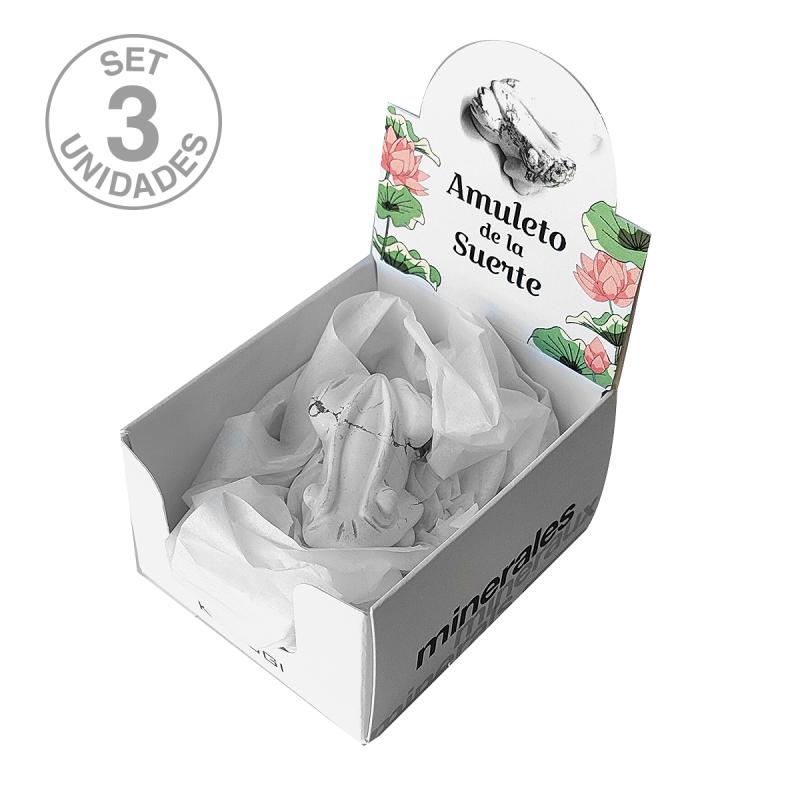 Coffret Grenouille Howlite (Set 3u.)