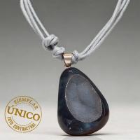 Collar Calcedonia (engarces plata)