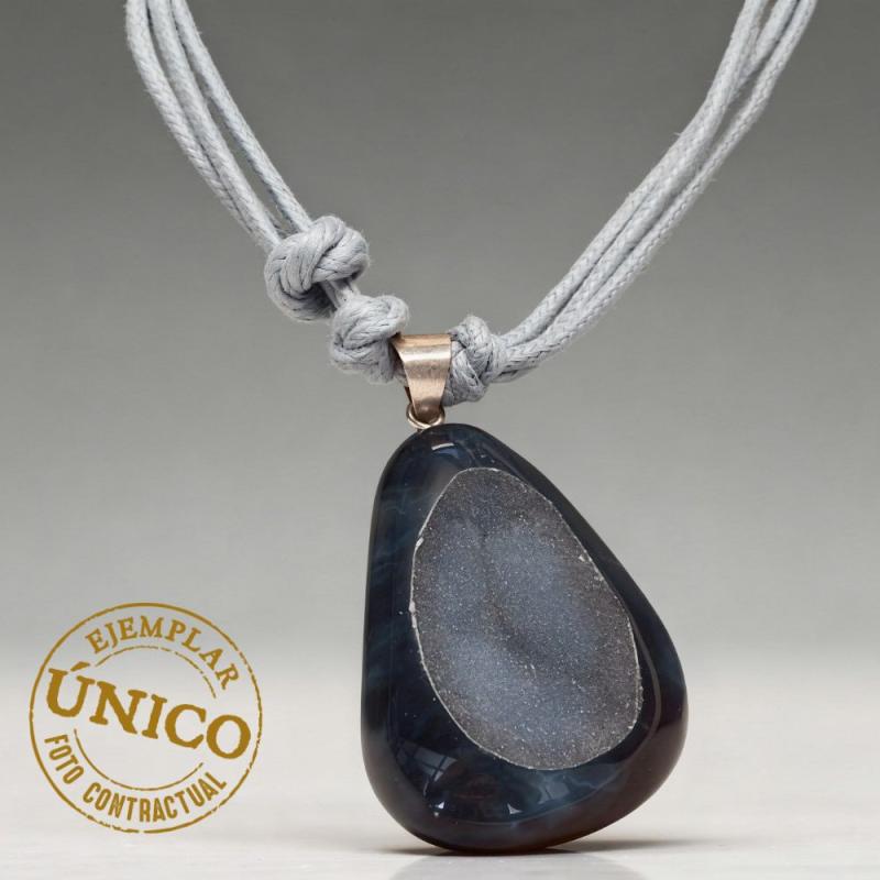 Collar Calcedonia (engarces plata)