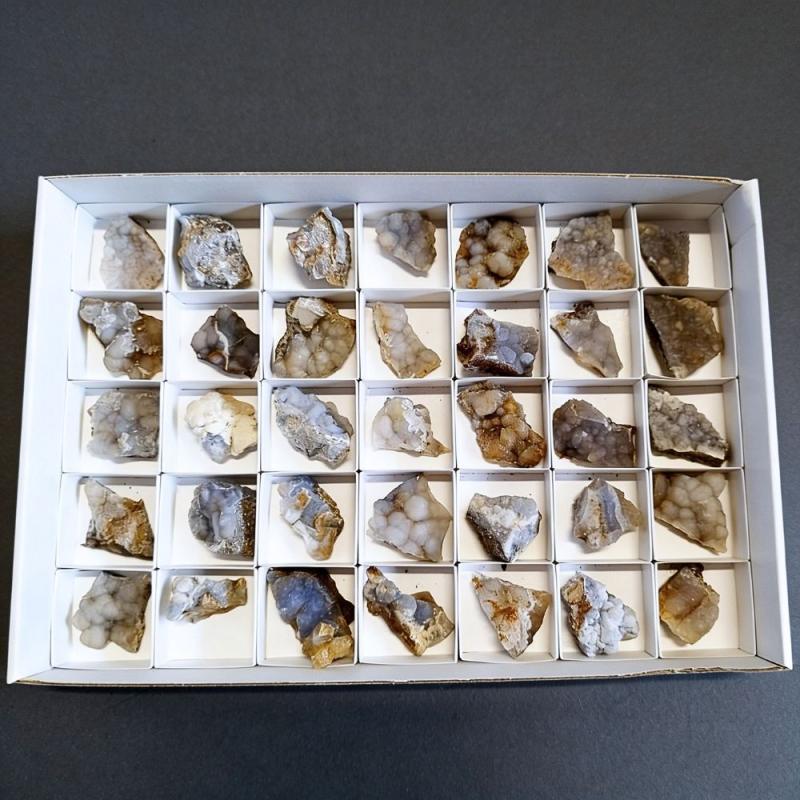 Calcedonia Drusa. Lote 35 Un.