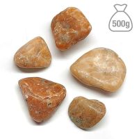 Calcita Naranja Brasil Rodado Mediano. Bolsa 500g.