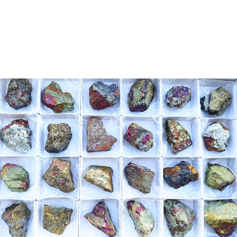 Calcopirita Irisada (México). Lote 24 Un.