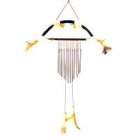 Campana de Viento Madera Plumas