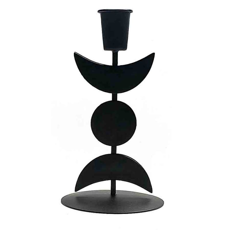 Candelabro metálico Triple Luna.