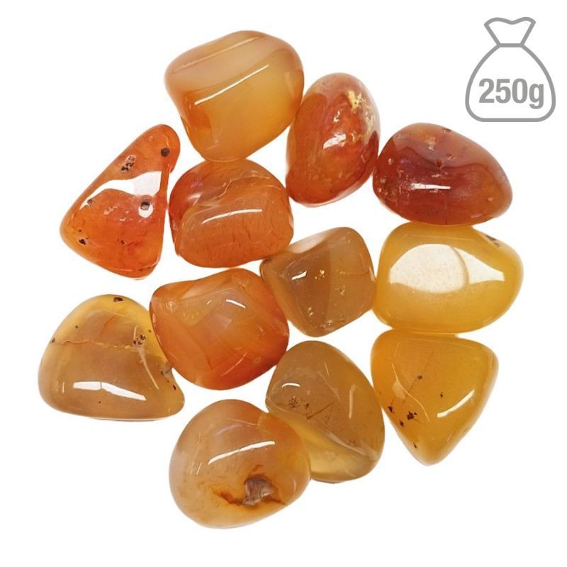 Carneola Rodado Pequeño. Bolsa 250gr