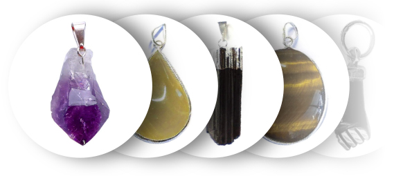 Colgante Mineral Engarzado