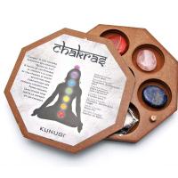 Chakra Wood Box Octogonal (set)