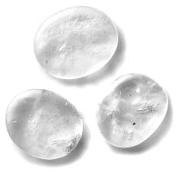 Rock Crystal Chakra (Tumbled Flat). Set 3un.
